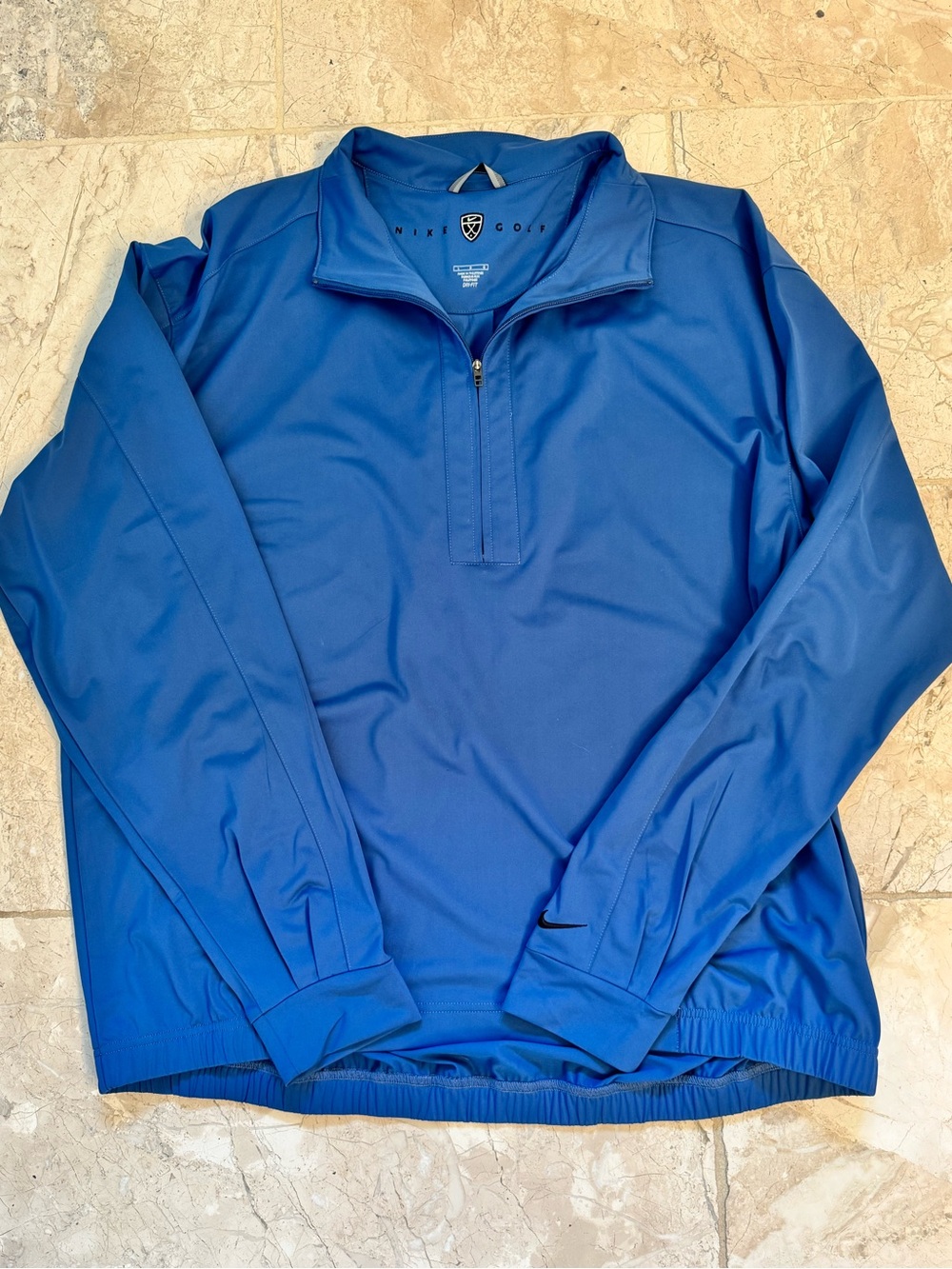 Nike men’s drifit golf course athletic windbreaker pullover jacket sz L